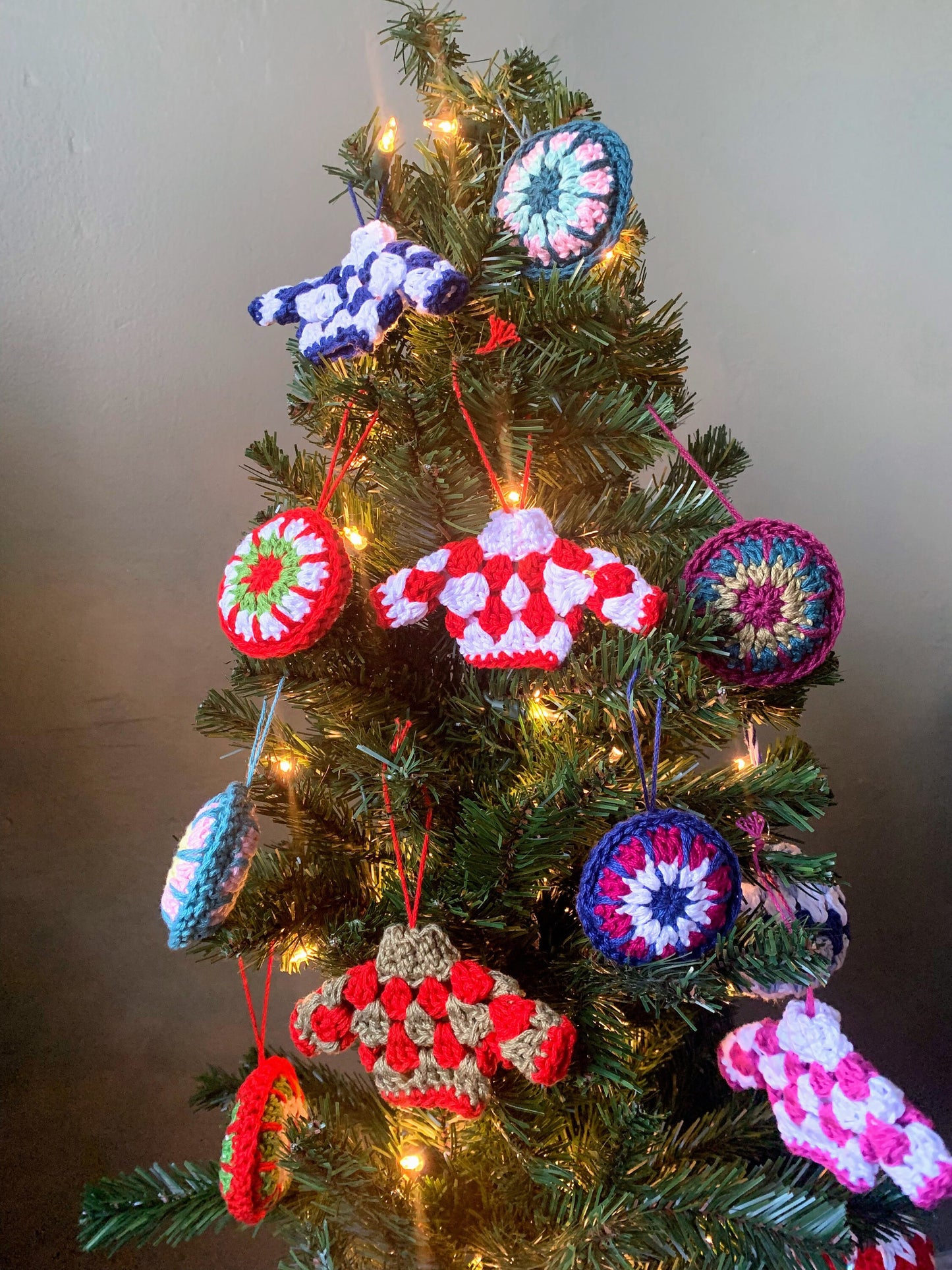 Crochet Sweater Ornament - Ugly Sweater Christmas Ornament - Granny Stitch Crochet Sweater - Handmade Ornament