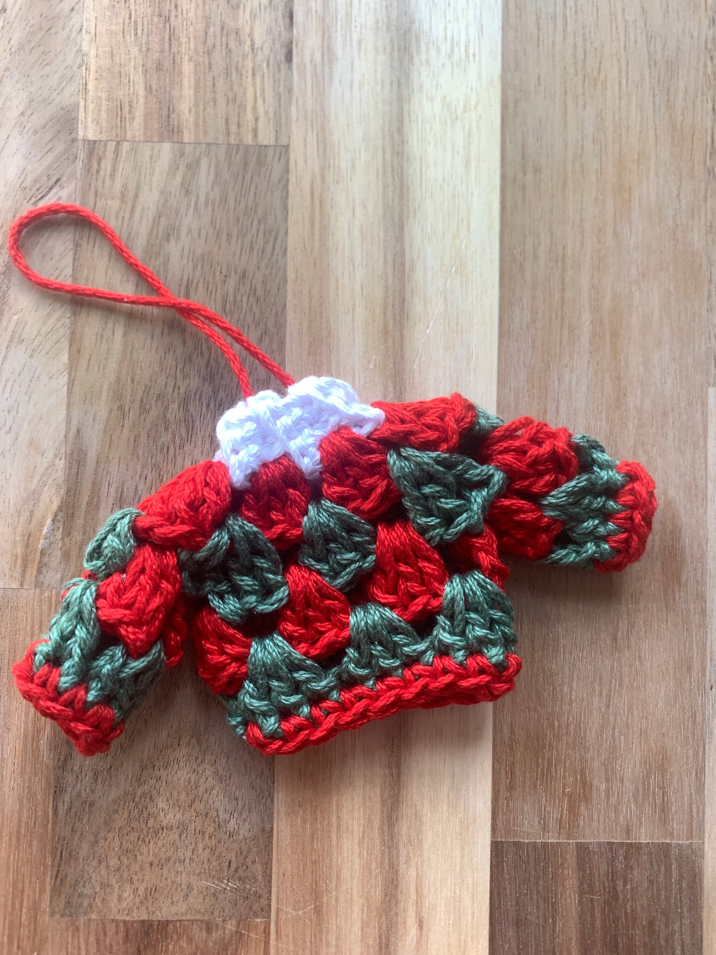 Crochet Sweater Ornament