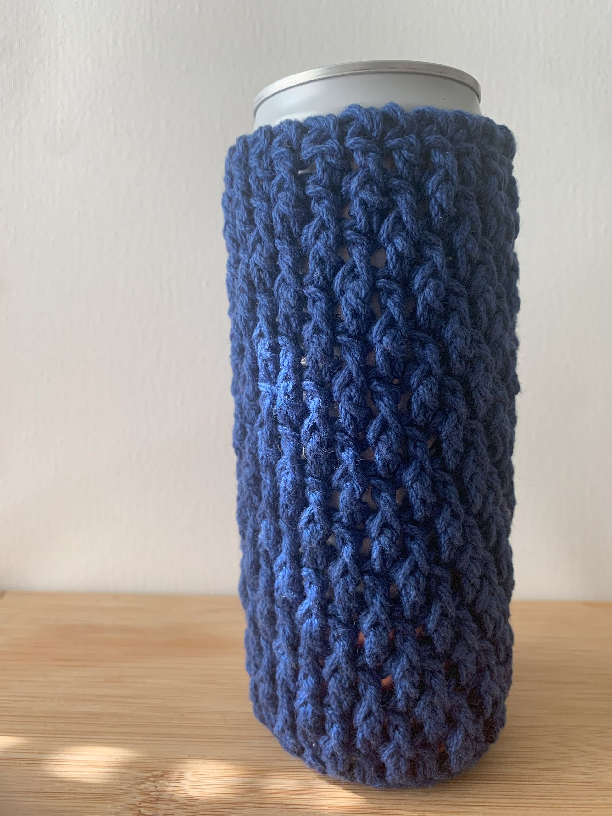 Crochet Skinny Can Cozy: Handmade Cotton Drink Sleeve