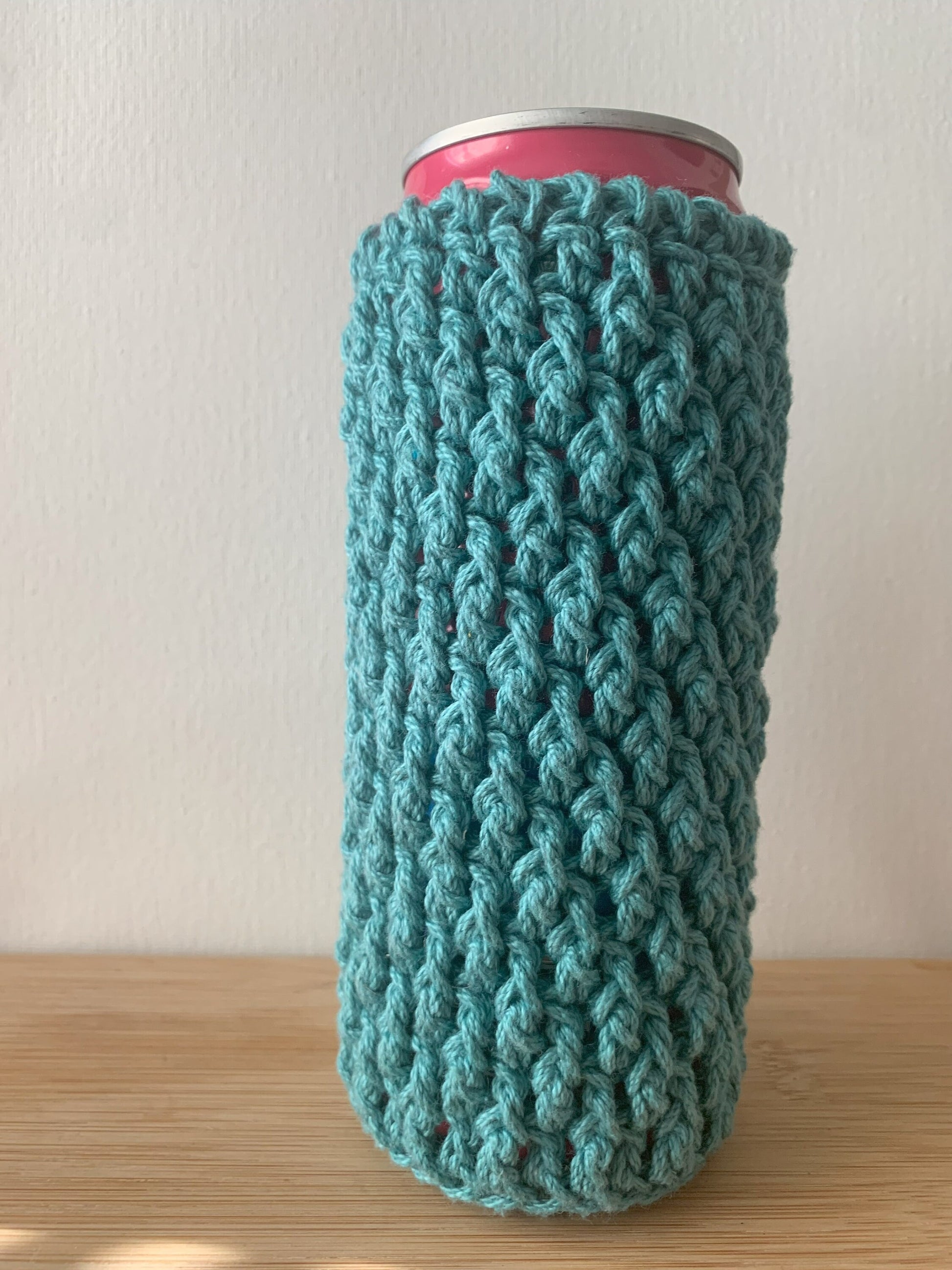 Crochet Skinny Can Cozy: Handmade Cotton Drink Sleeve