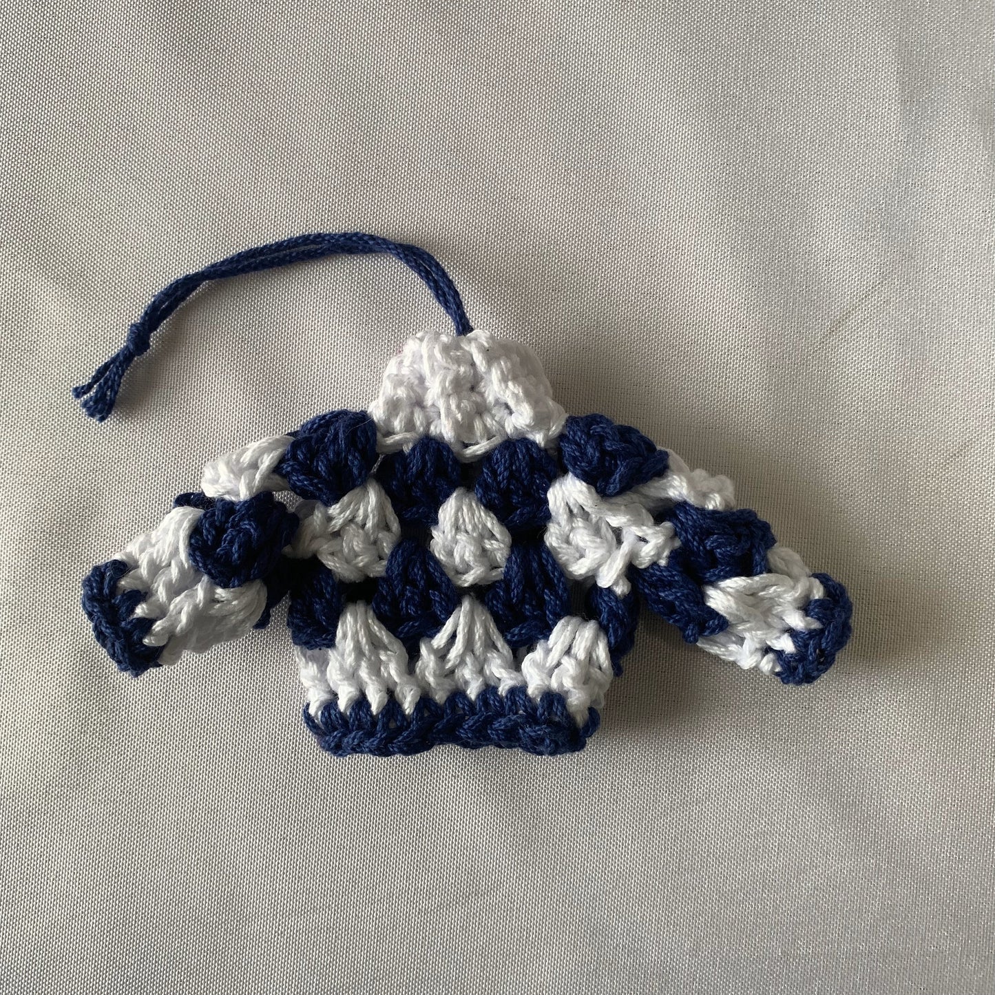 Crochet Sweater Ornament - Ugly Sweater Christmas Ornament - Granny Stitch Crochet Sweater - Handmade Ornament