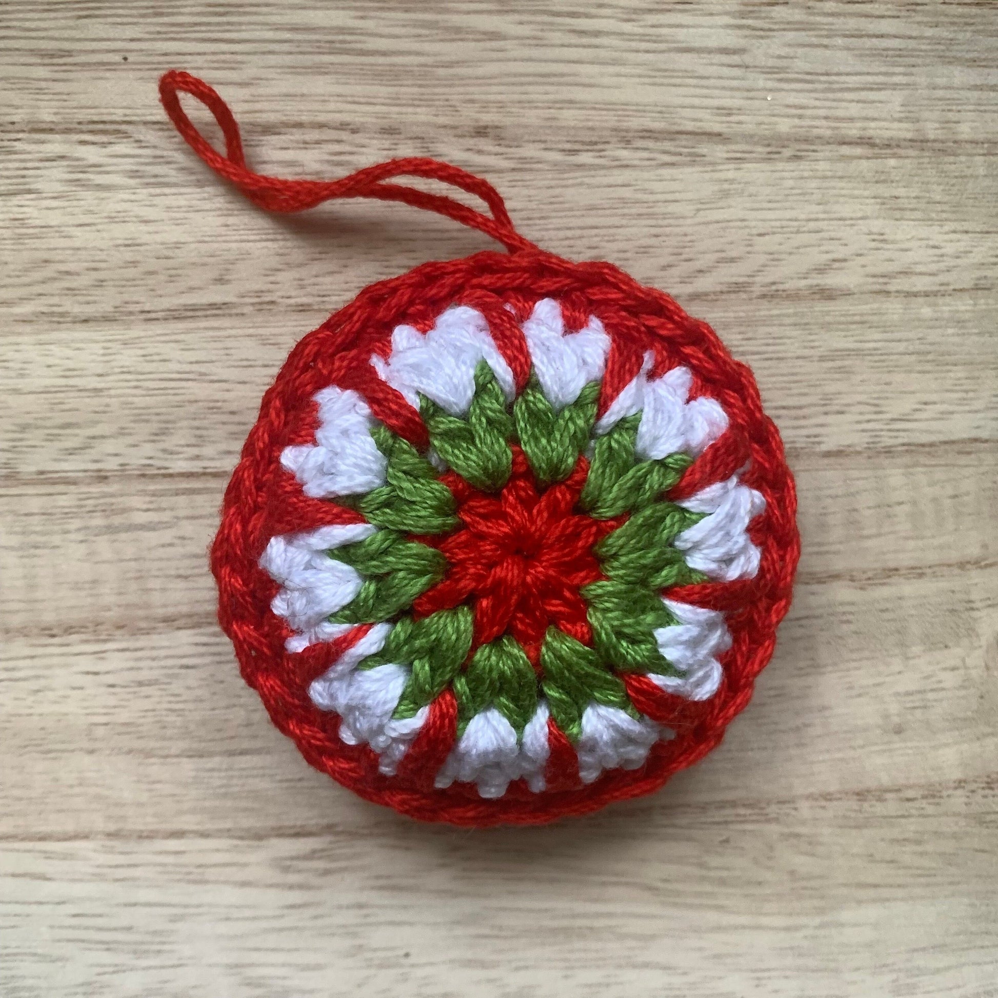 Crochet Bauble Ornament - Crochet Christmas Tree Ornament - Handmade Ornament