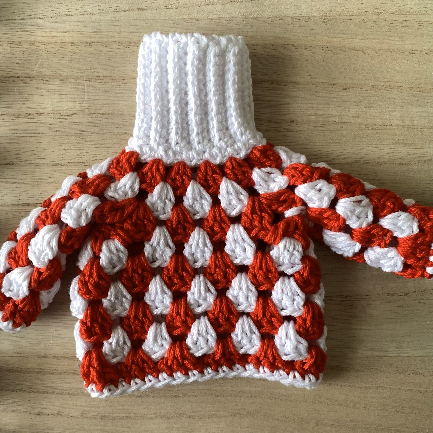 Crochet Wine Bottle Sweater - Ugly Sweater Wine Bottle Cozy - Wine Bottle Cover - Christmas Wine Bottle Décor