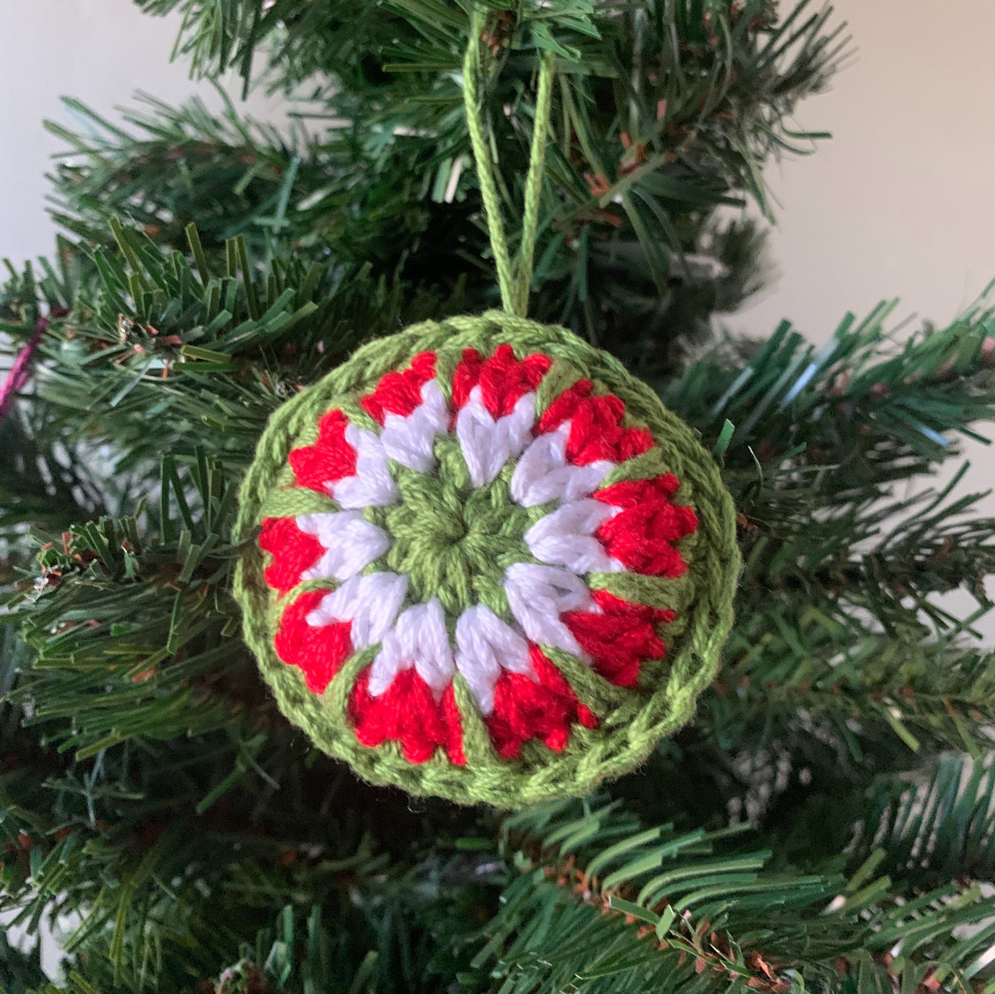 Crochet Bauble Ornament - Crochet Christmas Tree Ornament - Handmade Ornament