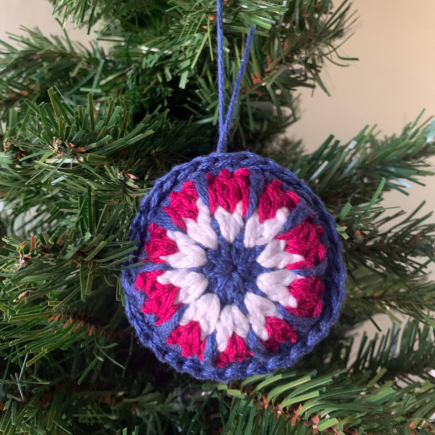 Crochet Bauble Ornament - Crochet Christmas Tree Ornament - Handmade Ornament