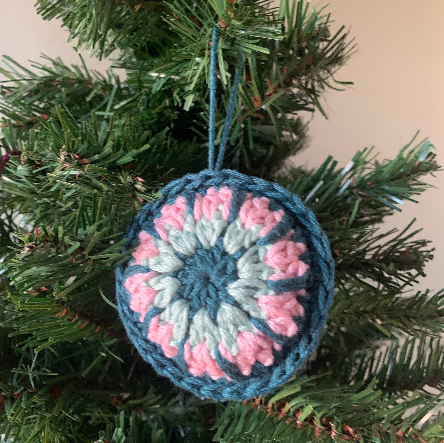 Crochet Bauble Ornament - Crochet Christmas Tree Ornament - Handmade Ornament