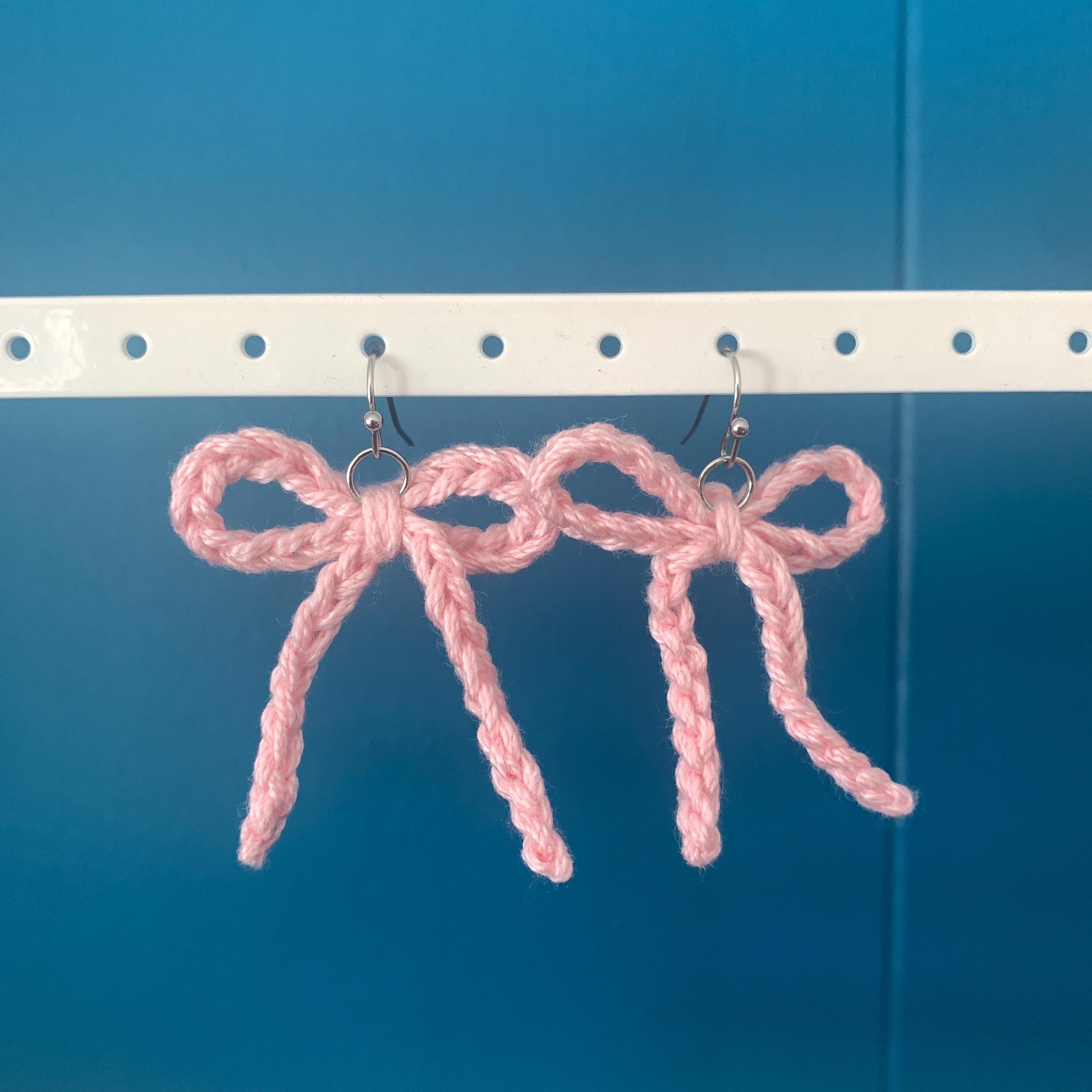 Crochet Bow Earrings