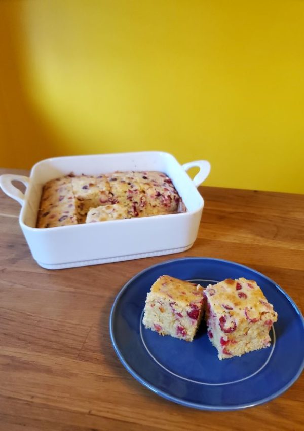 Cranberry cornbread - cranberries meet cornbread for a deliciously tart and sweet twist on a fan favorite